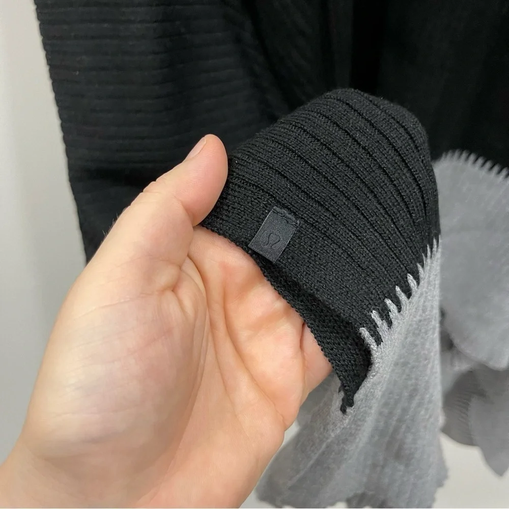 Lululemon On The Go Merino Wool Poncho Oversized Zip High Neck